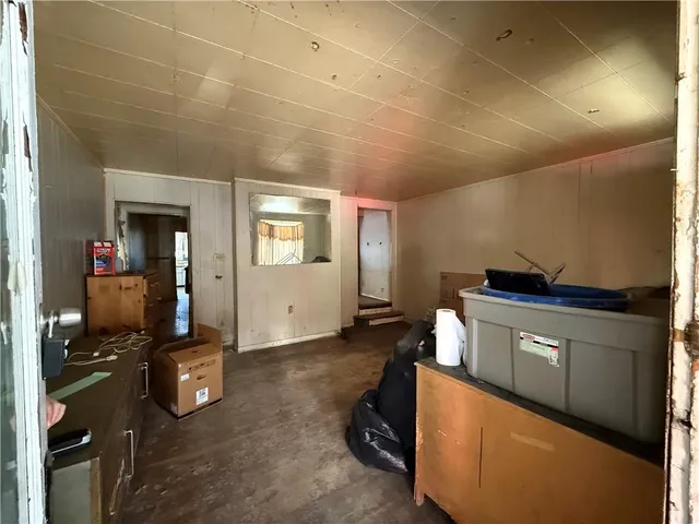 a room with storage and utility