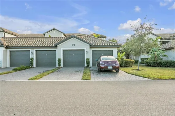 a view of a swimming pool with a lake view