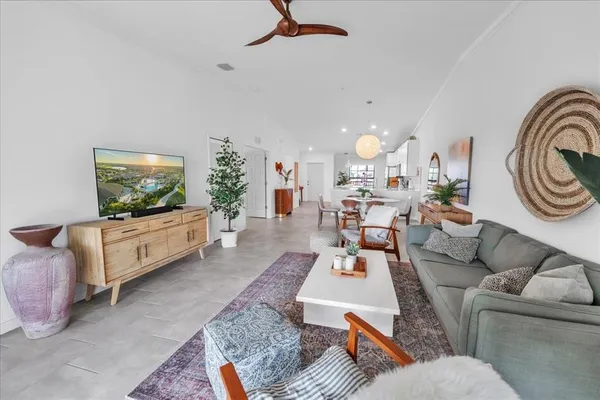 a kitchen with a sink a counter top space and appliances
