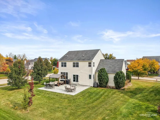 a view of a house with patio