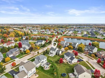 an aerial view of a city