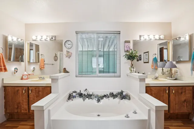 a bathroom with a sink and a bathtub