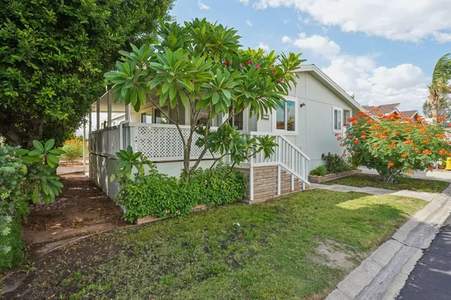 a view of backyard with garden