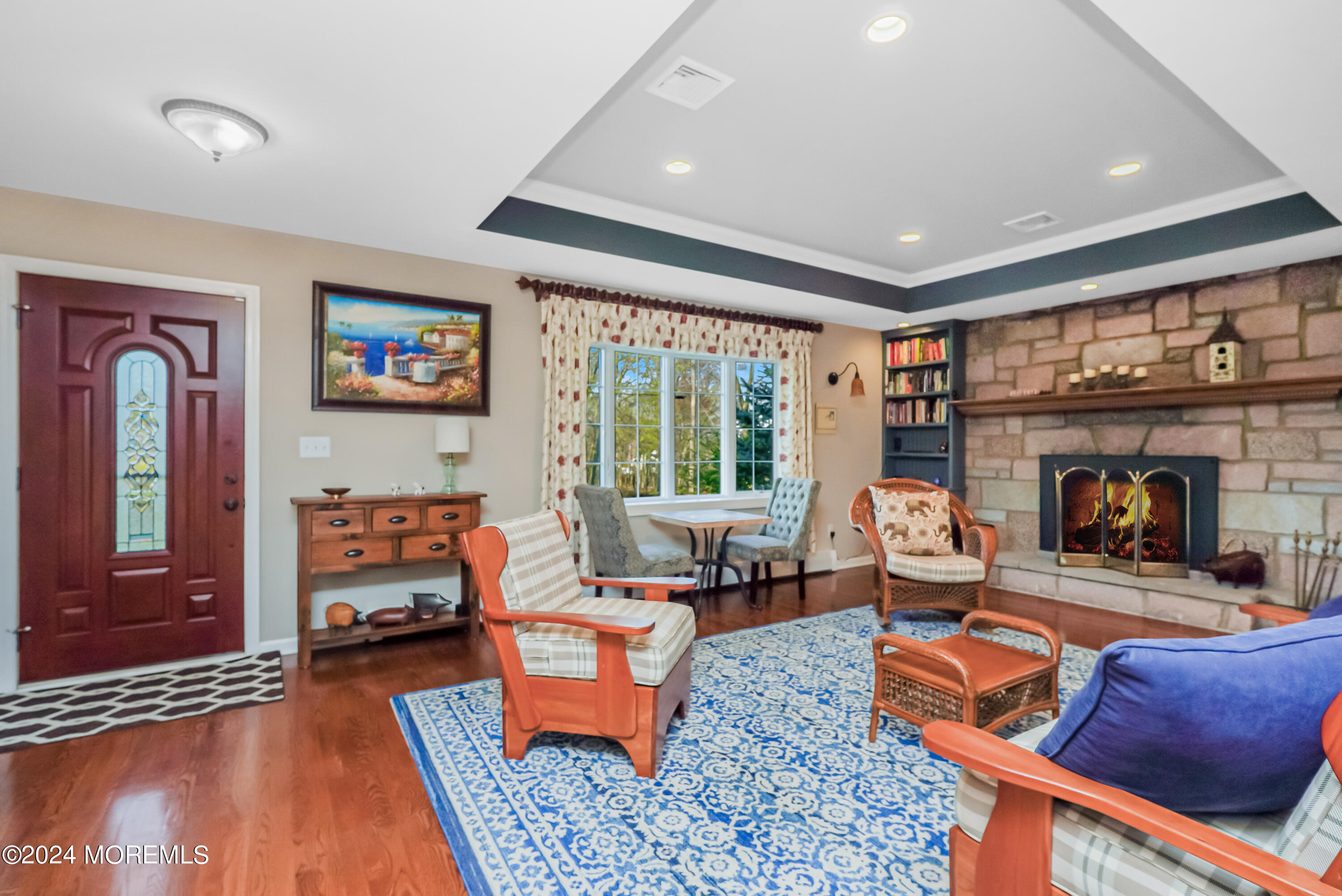 45 Center Road Randolph, NJ 07869 - Photo 3 of 43 a living room with furniture fireplace and flat screen tv
