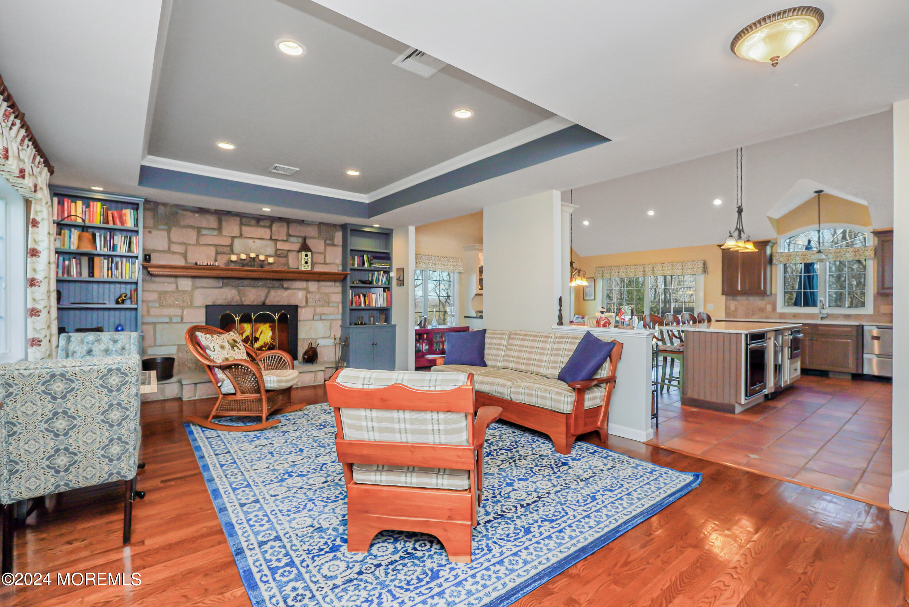 45 Center Road Randolph, NJ 07869 - Photo 4 of 43 a living room with furniture and a fireplace