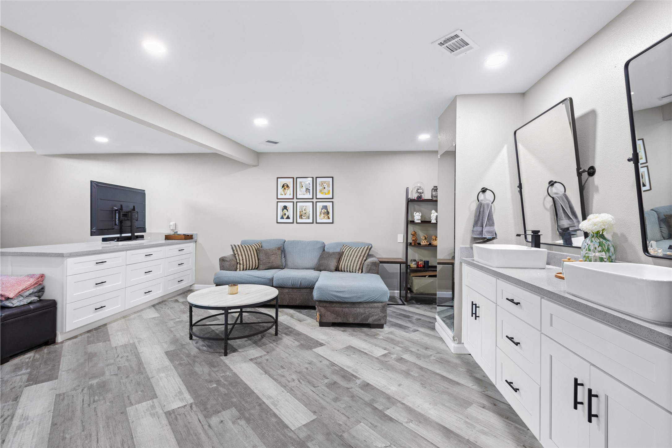 1824 Pine Cone Katy, TX 77493 - Photo 22 of 50 a spacious bedroom with a bed and a flat screen tv