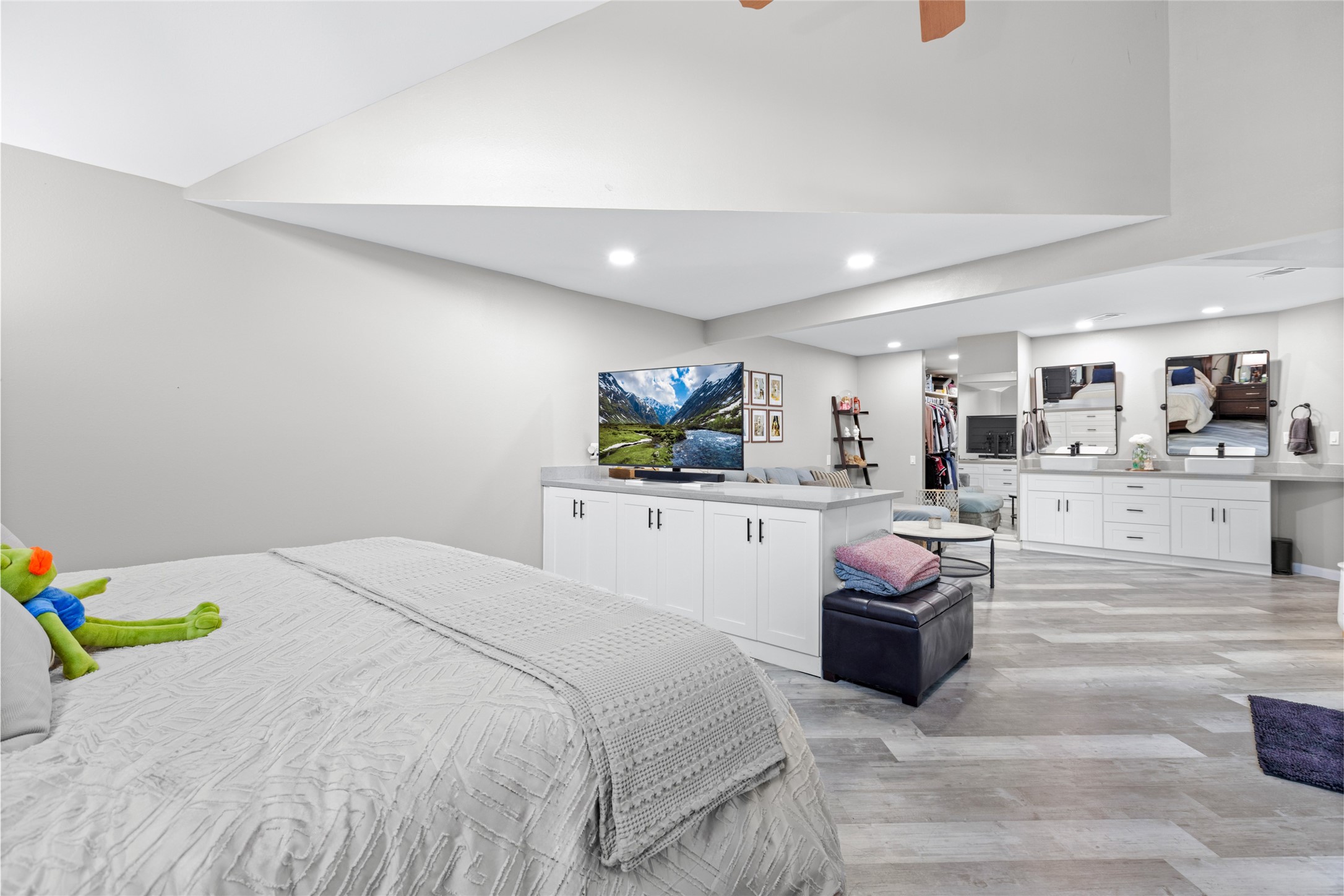 1824 Pine Cone Katy, TX 77493 - Photo 28 of 50 a bedroom with a bed window and couch