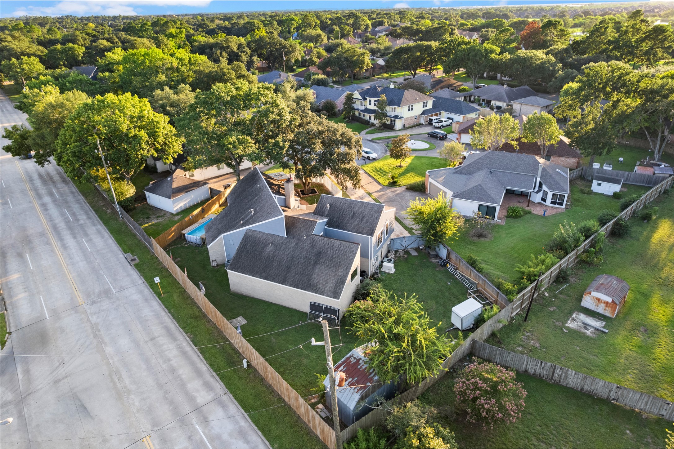 1824 Pine Cone Katy, TX 77493 - Photo 49 of 50 an aerial view of a house with a garden