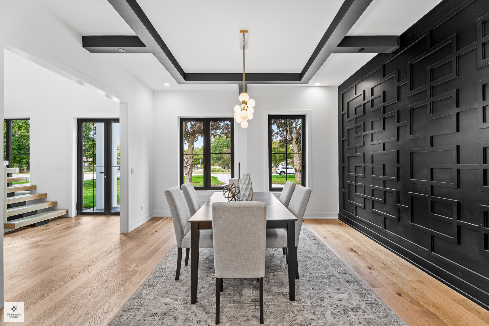 3005 Highland Road Northbrook, IL 60062 - Photo 16 of 68 a view of a dining room with furniture window and wooden floor
