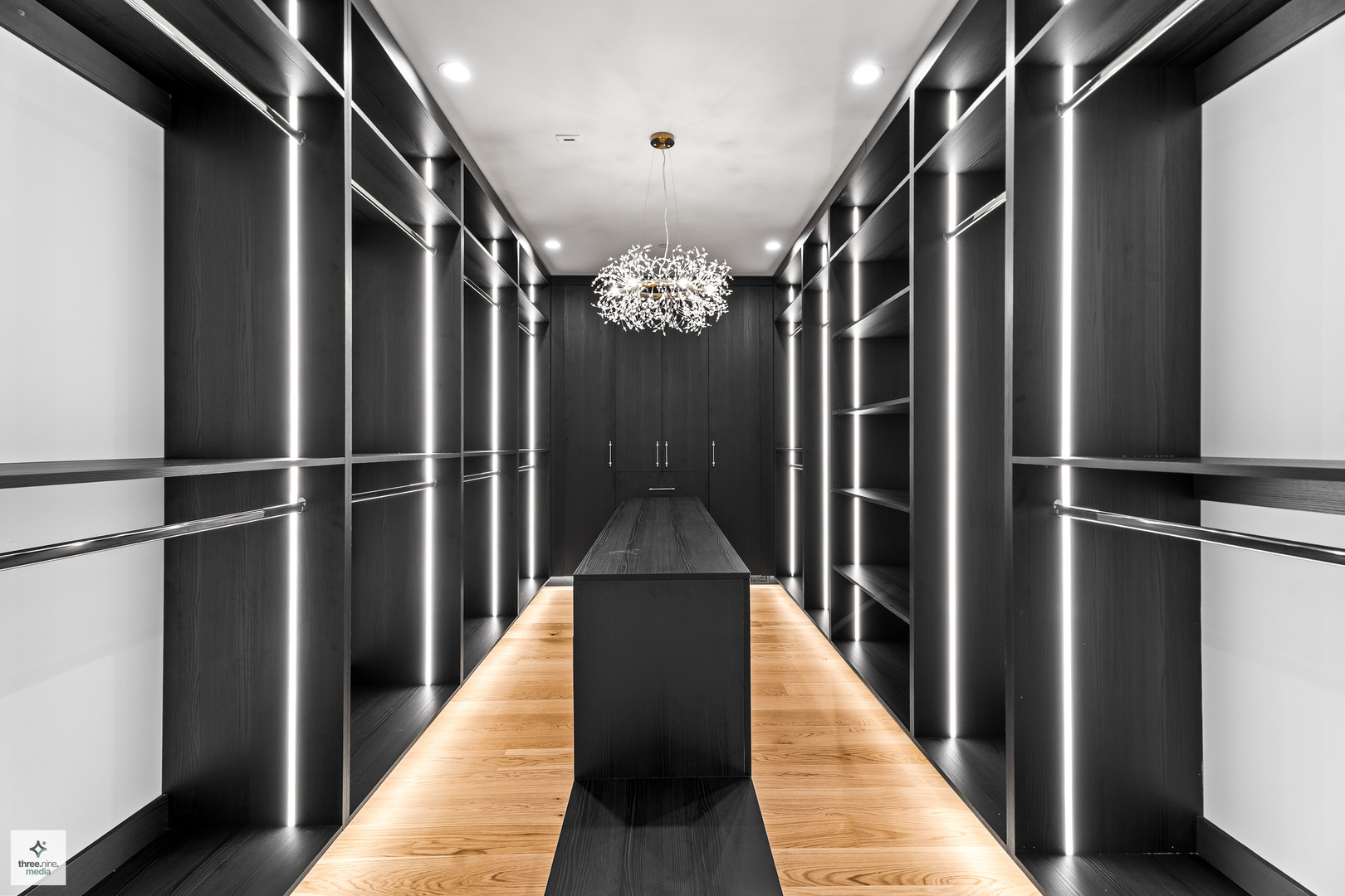 3005 Highland Road Northbrook, IL 60062 - Photo 28 of 68 a view of hallway with wooden floor and staircase