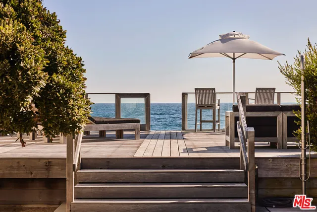 a view of outdoor space with seating area