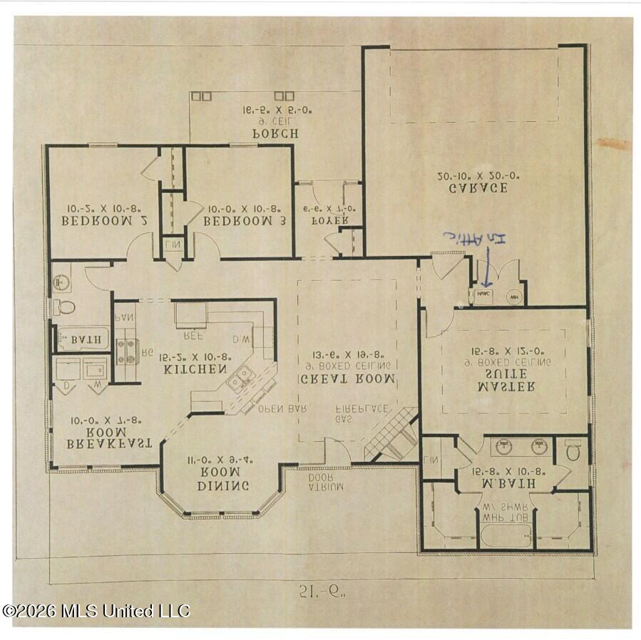 113 Fox Run Drive McComb, MS 39648 - Photo 30 of 30 113 Fox Run Floorplan