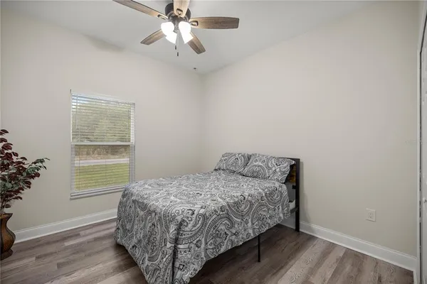 a view of a bedroom