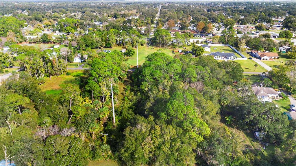 Pinedale Road Edgewater, FL 32132 - Photo 12 of 16 an aerial view of residential houses with outdoor space and trees