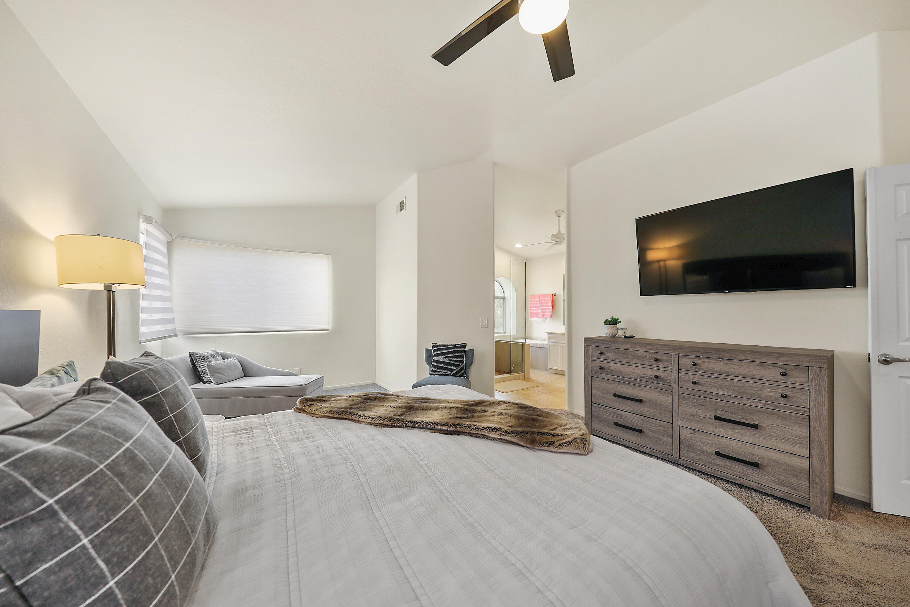 80380 Paseo Encanto Indio, CA 92201 - Photo 22 of 32 a bedroom with a bed and a flat screen tv