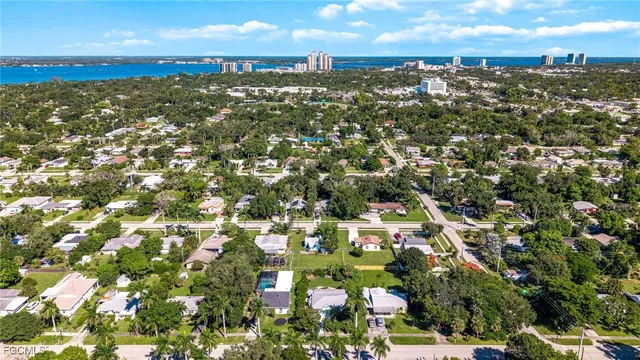 a view of city and mountain