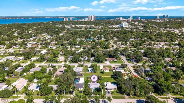 a view of city and mountain