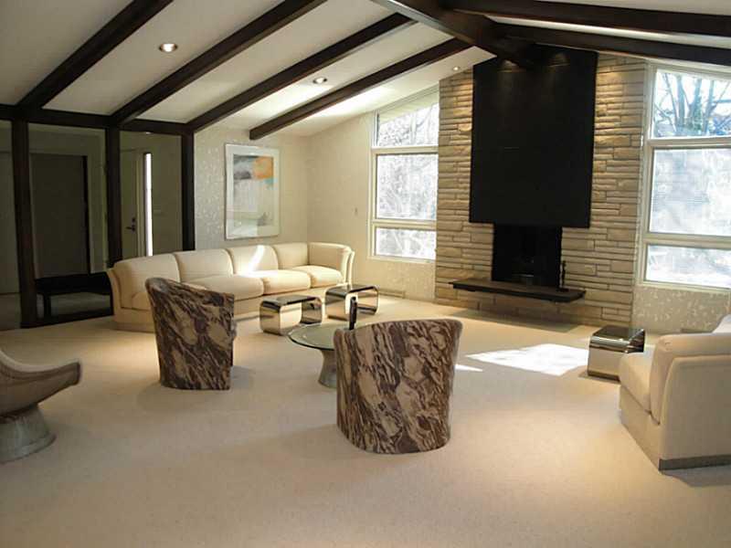 4 Elmhurst Road Green Tree, PA 15220 - Photo 6 of 25 Living Room. Opposite angle view of the living room. The home was designed with entertaining in mind, as the open floor plan allows for an easy flow between rooms.