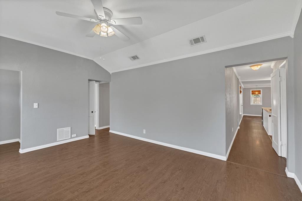 1815 North Riverside Drive Fort Worth, TX 76111 - Photo 30 of 30 Nice floorplan. Off to the left of the living room are the bedrooms and to the right leads into the kitchen and eating area.