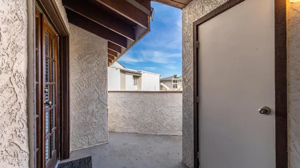 a view of front door