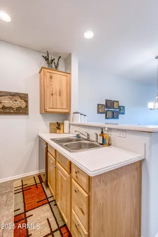 a view of a street with a building in the background