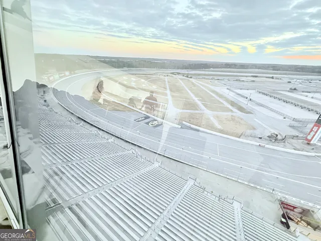 a view of an ocean and beach