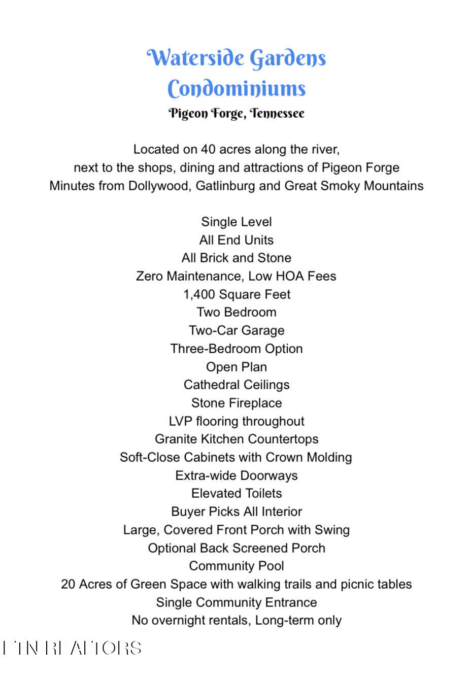 540 Henderson Road, Unit 134 Pigeon Forge, TN 37862 - Photo 3 of 53 Sales Info