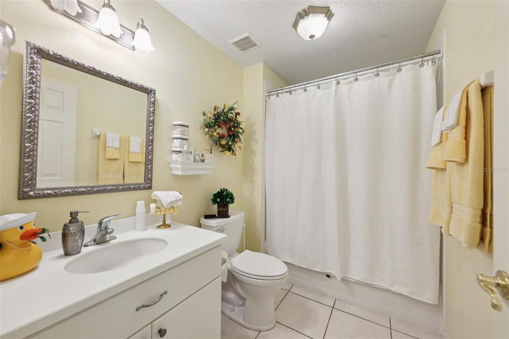 4954 Rainbow Trout Road Tavares, FL 32778 - Photo 30 of 37 a bathroom with a sink vanity mirror and toilet