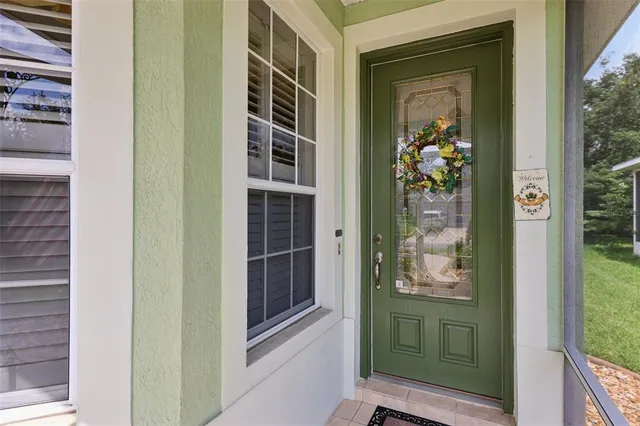 a view of a entryway door of the house