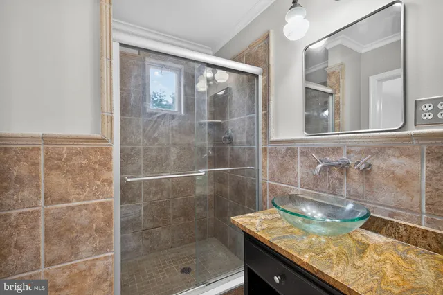 a view of backyard with green space