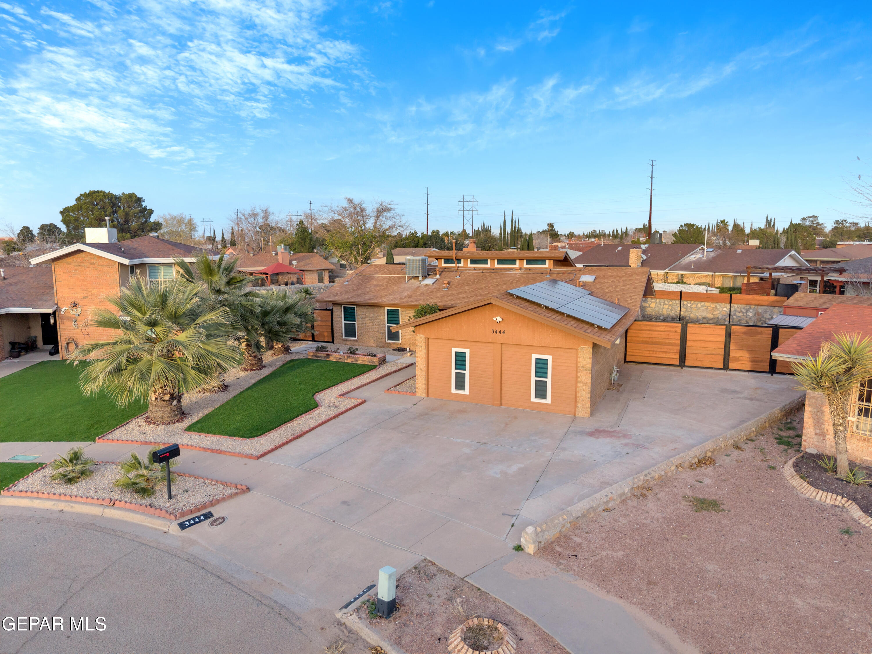 3444 Itasca Street El Paso, TX 79936 - Photo 80 of 88 a view of a house with a yard and sitting area
