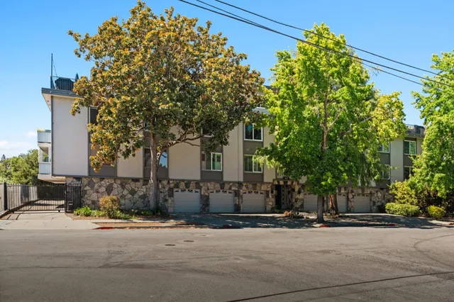 front view of a house with a street