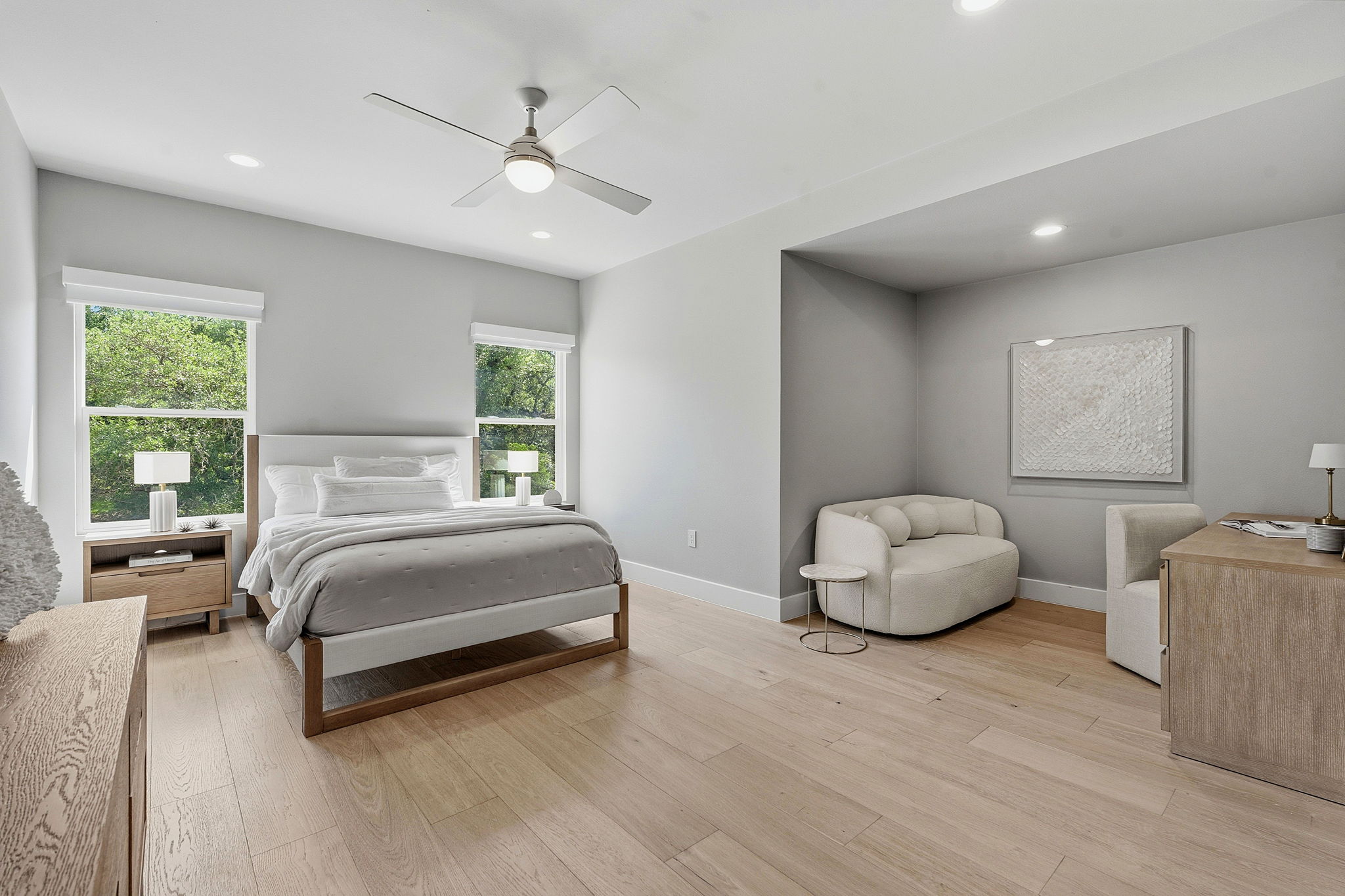11501 Turtle Lane Austin, TX 78726 - Photo 22 of 37 a bedroom with a bed and a large window
