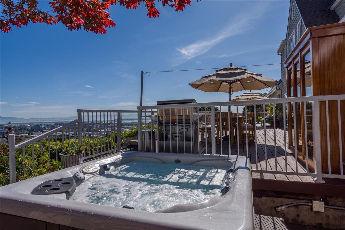 819 Holly Road Belmont, CA 94002 - Photo 44 of 75 a view of a roof deck with furniture