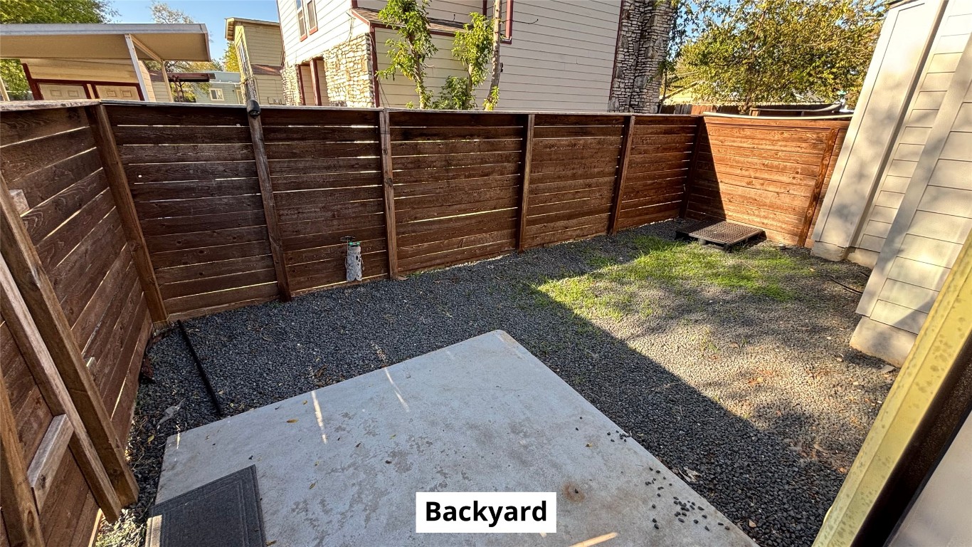 4505 Teri Road, Unit B Austin, TX 78744 - Photo 18 of 22 a view of a backyard