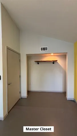 a view of an empty room