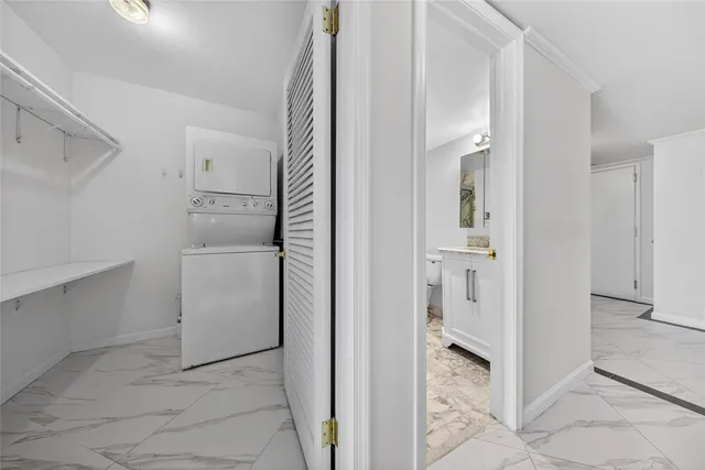 a view of a bathroom with utility room