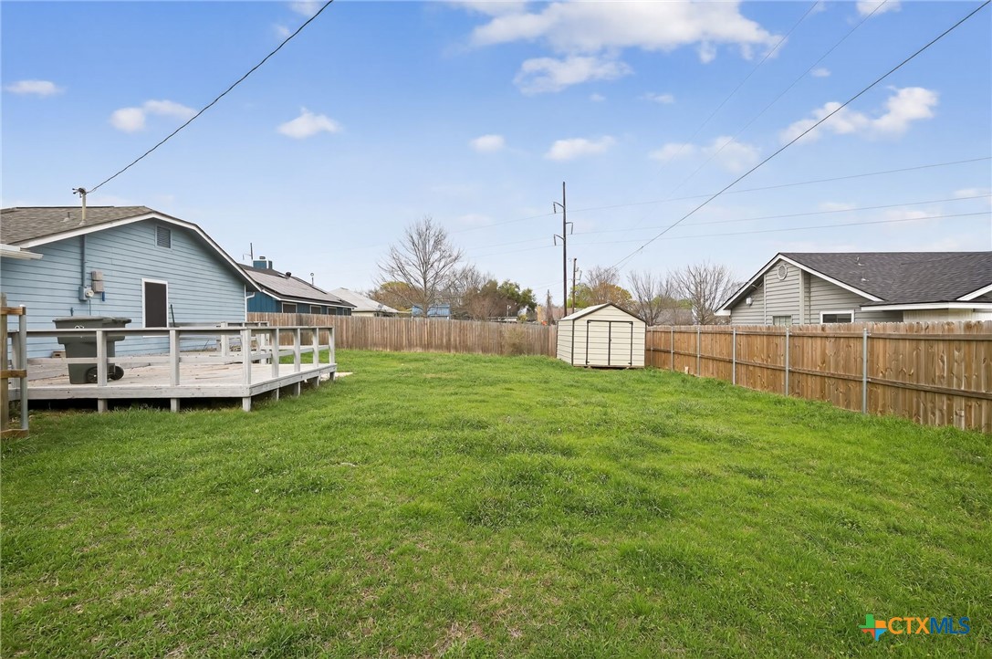 1719 Ridgeway Drive Temple, TX 76502 - Photo 25 of 28 Nice backyard with storage shed