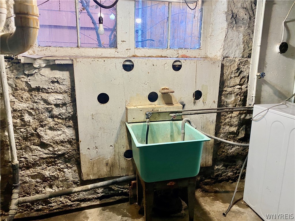 402 Baynes Street Buffalo, NY 14213 - Photo 32 of 37 Basement has laundry hook-ups.