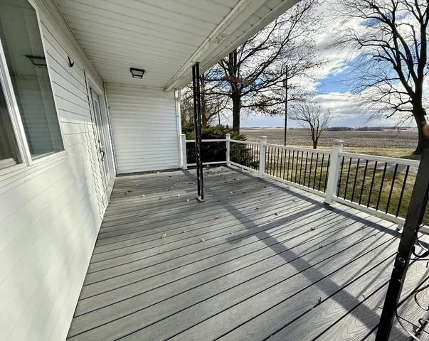 a view of outdoor space and deck