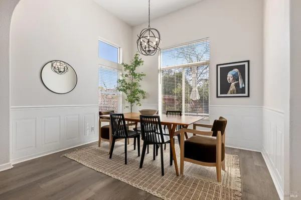 a view of livingroom with furniture and wooden floor