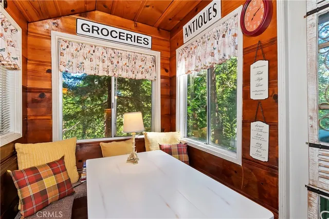 a view of an outdoor space with seating area