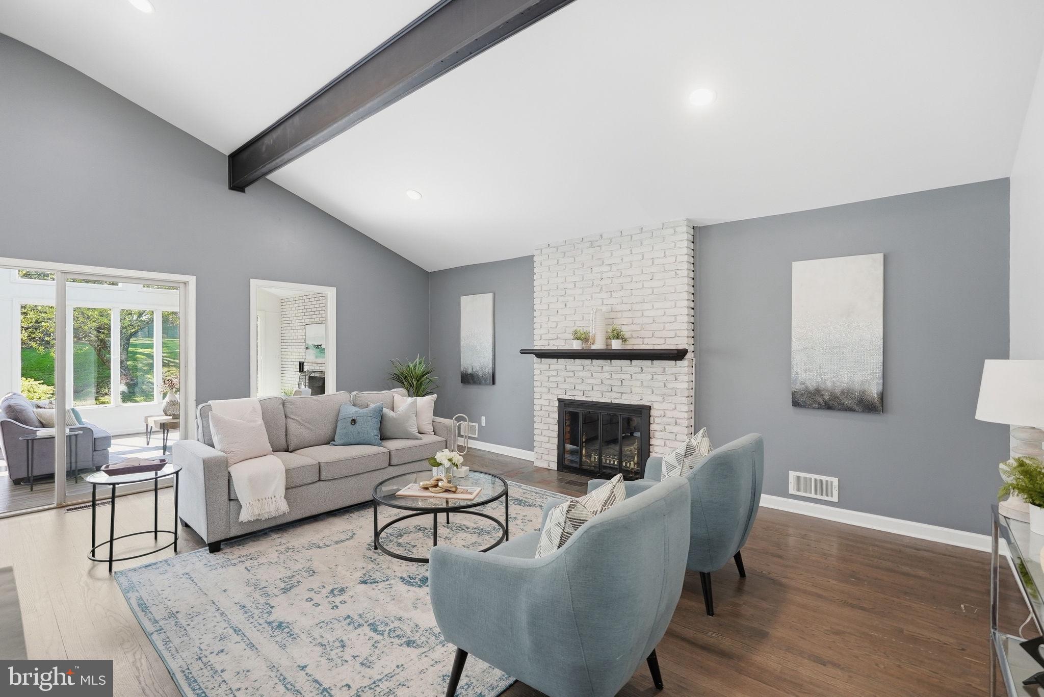 2015 Sondra Court Silver Spring, MD 20905 - Photo 4 of 44 Living room with vaulted ceilings