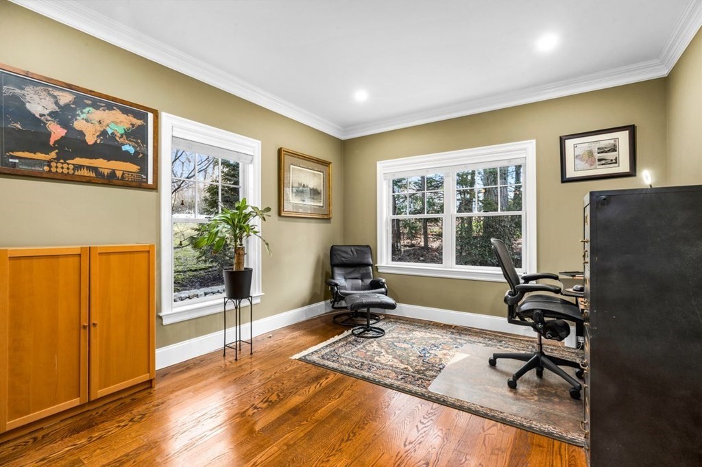 36 Newbrook Circle Newton, MA 02467 - Photo 17 of 29 a view of a livingroom with workspace and a window