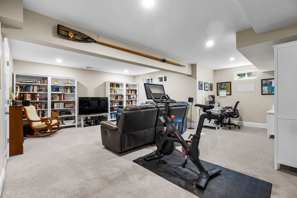 36 Newbrook Circle Newton, MA 02467 - Photo 25 of 29 a view of a room with gym equipment