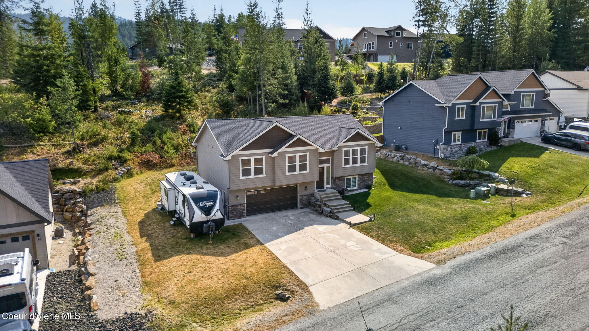 205 Old Farm Road Pinehurst, ID 83850 - Photo 73 of 91 Front Aerial