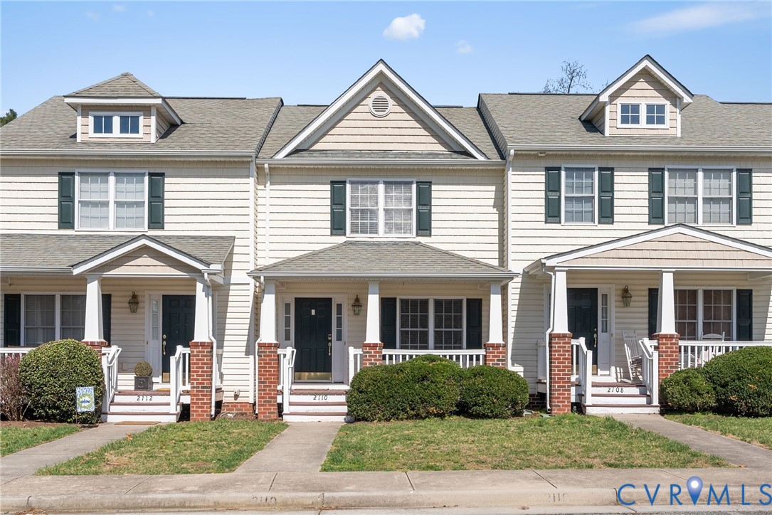 a front view of a house