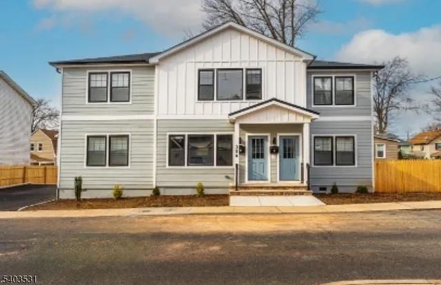 a front view of a house