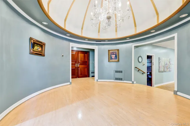 a view of a livingroom with a staircase