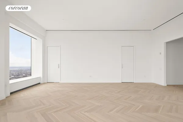 a view of hallway with window